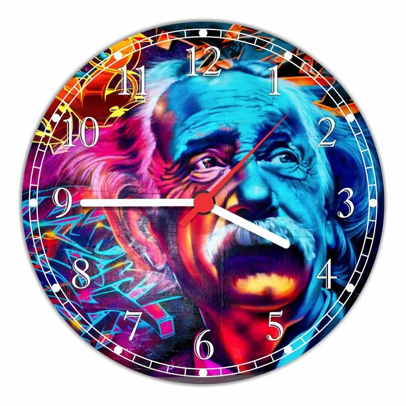 Relógio De Parede Albert Einstein Gg 50 Cm Grande