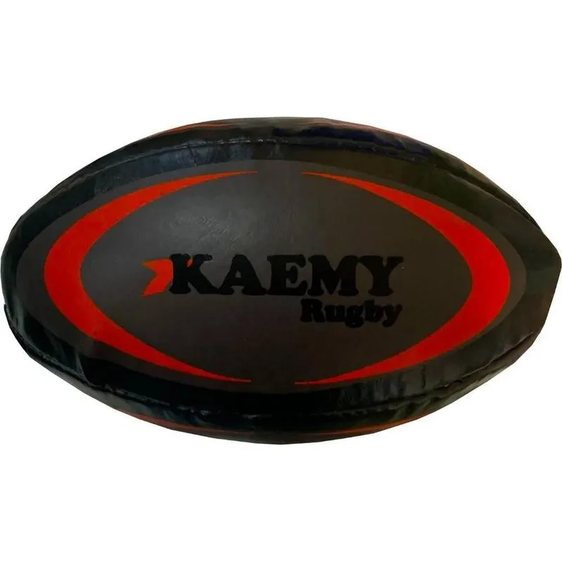 3x Bola Kaemy Rugby Costurada Cor Marrom