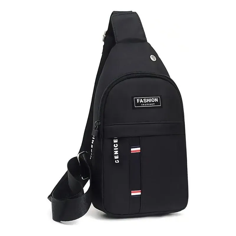Bolsa Tiracolo Pochete Masculina Transversal Ombro Cor Preto