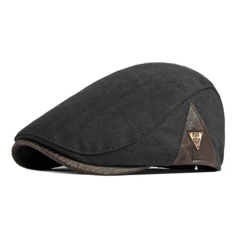 Boina Masculina Italiana De Lã Fashion Preta -