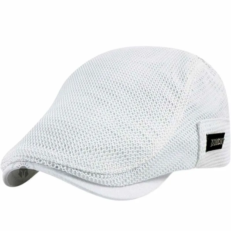 Boina Masculina Italiana Leve E Confortável Branco Premium