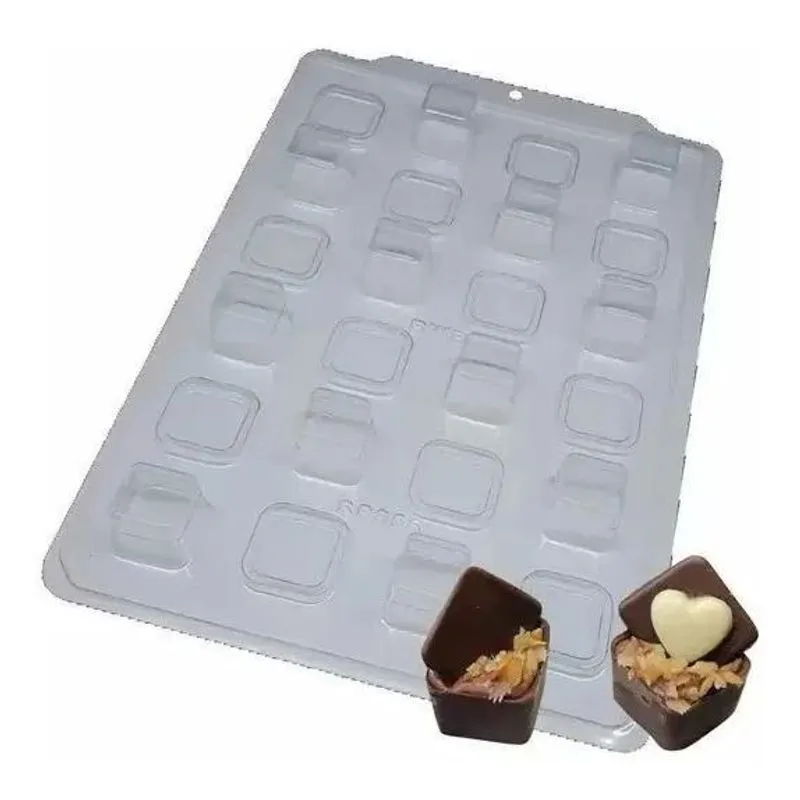 Forma 3 Partes Mini Caixa Quadrada Sp 856 Bwb Cod: 3532 Cor