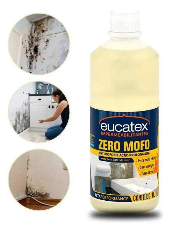 Mata Mofo Não Volta Anti Mofo Parede Teto Piso Eucatex 1l
