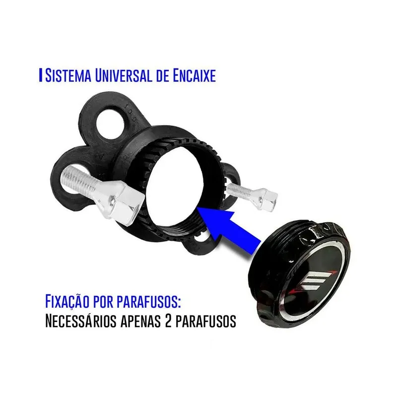 Jogo 4 Calotas Esportivas Aro 13 Todos Fiat Preto Brilhante
