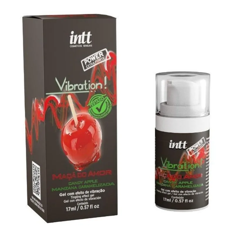 Lubrificante Beijável Intt Maça Do Amor Vibration Extra Fort