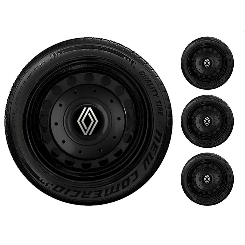 Jogo Miolo De Roda Amarok Renault 4 Furo 4x100 Aro 13 14 15