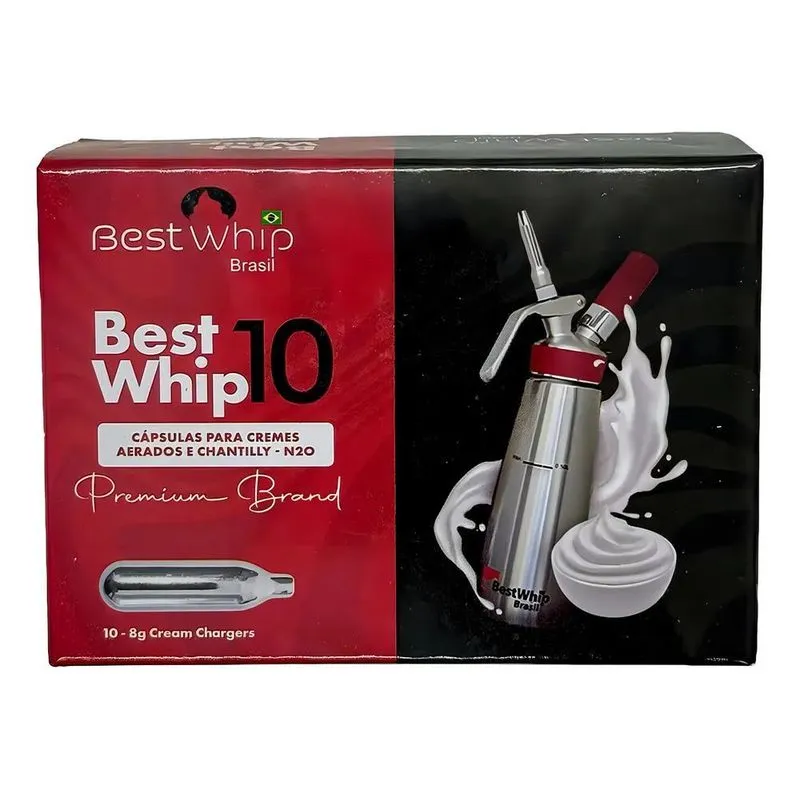 3x Kit Com 10 Cápsulas Para Chantilly Best Whip