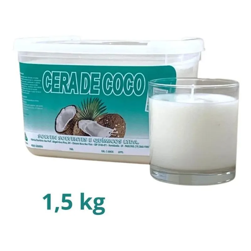 3x Cera Vegetal De Coco Para Velas 1,5 Kg