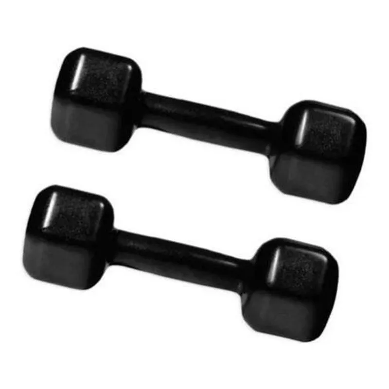 Halter Par 3 Kgs Cada Sextavado Emborrachado Musculação