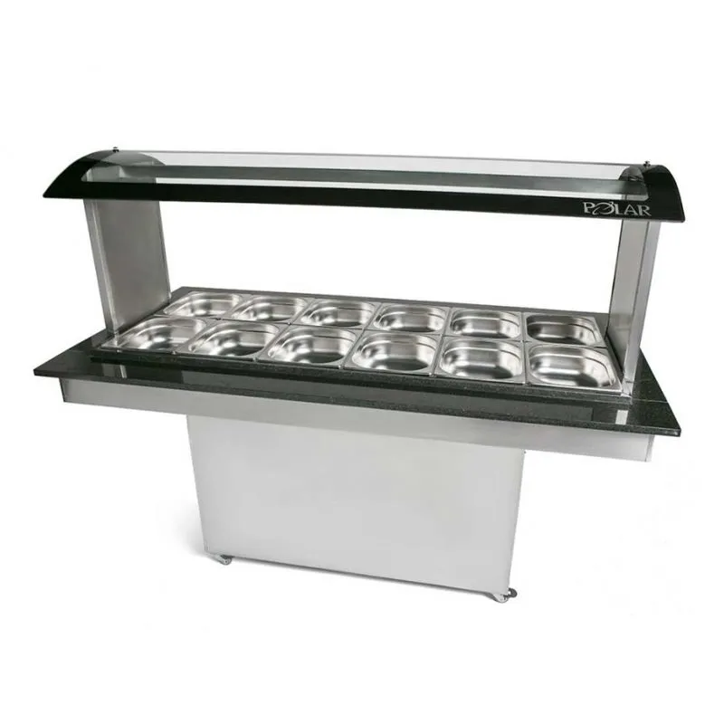 Buffet Aquecido Polar 12 Cubas Brq12 220v Cubas Nao Acompanham O Produto