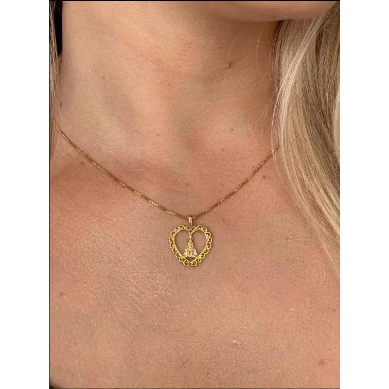 Colar Banhado a Ouro 10 Milésimos Cordão 50cm - Tojoia18k