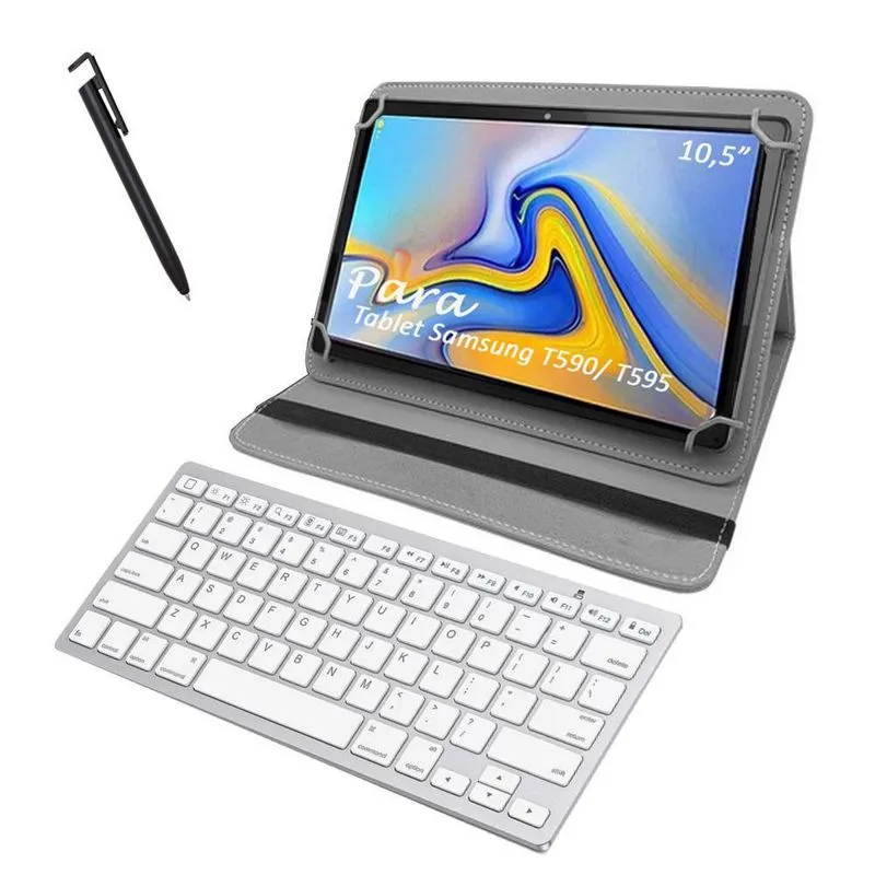 Capa E Teclado Para Samsung T595 10.5Polegadas + Caneta