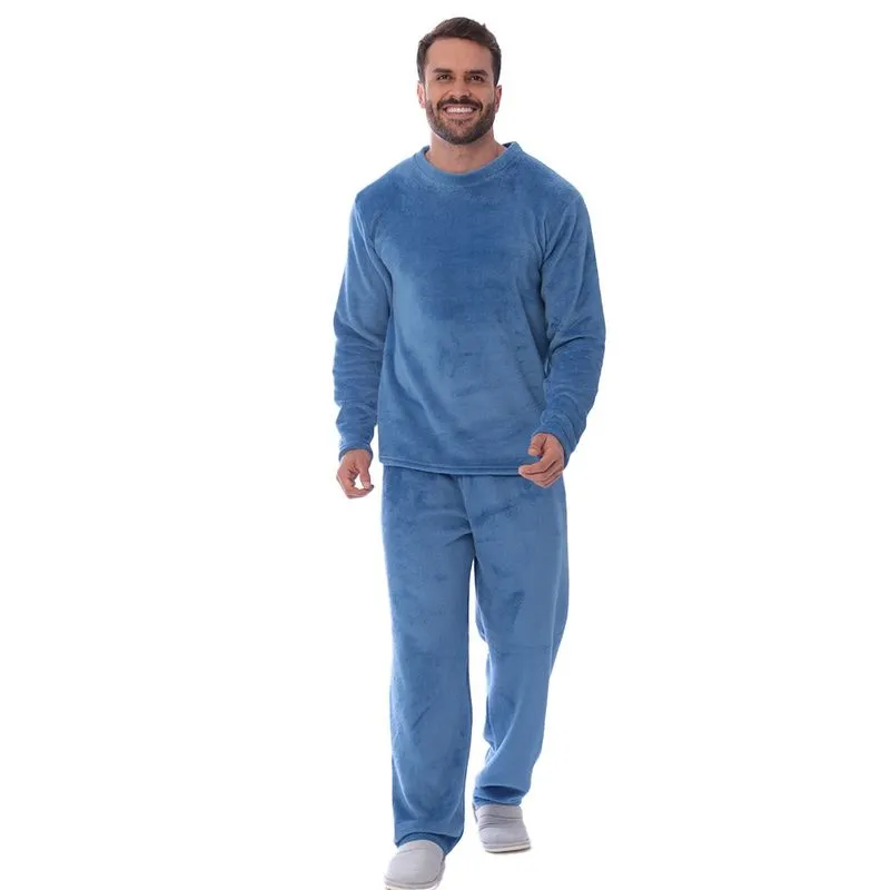 Conjunto Pijama Adulto Soft Inverno Quentinho Marca Victory