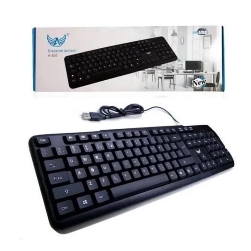 Teclado Super Confortável Altomex A-530 Com Fio Usb