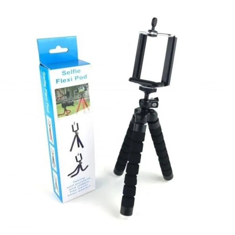 Mini Tripé Flexível Octopus Suporte Celular Go Pro Câmera