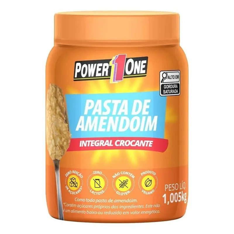 Pasta De Amendoim Integral Crocante Ou Lisa - Power One