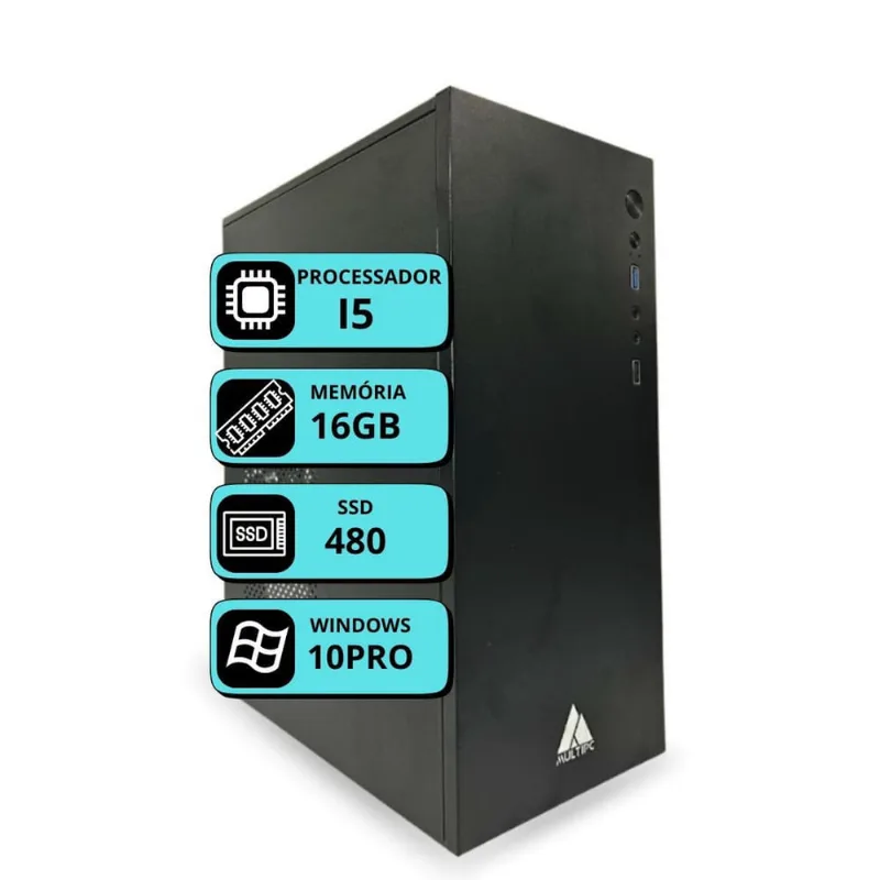 Computador Pc Multipc Intel I5 16Gb Ssd480 Win 10 Pro Bivolt