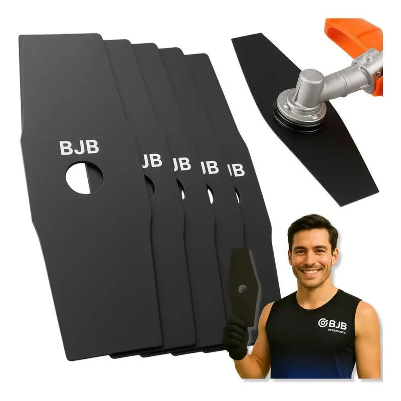 3x Bjb Equipamentos Furo 20mm Kit 5 Faca Lamina 2 Pontas Roç