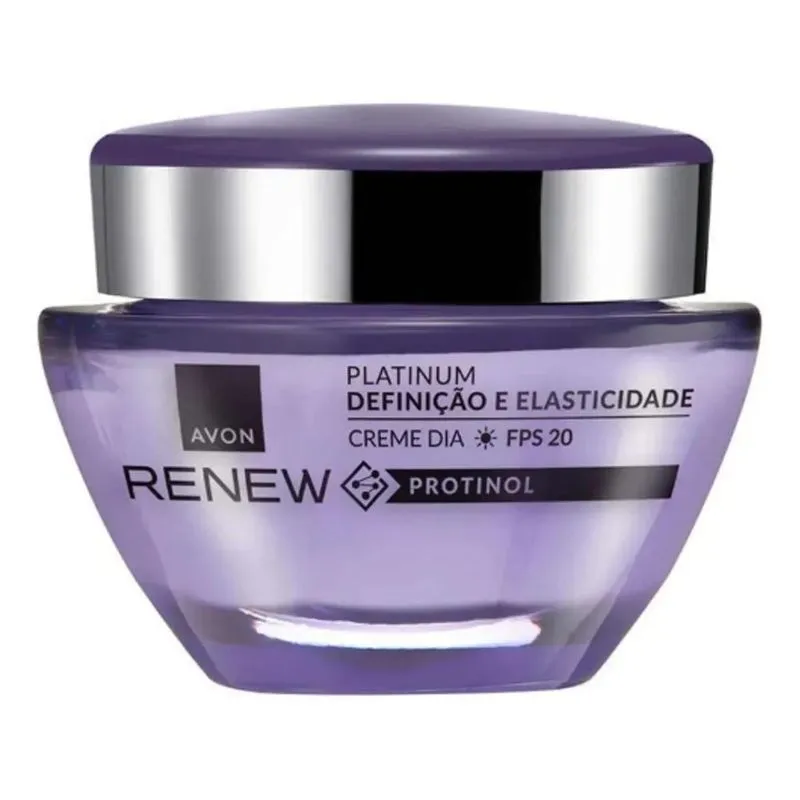 Avon Renew Platinum 55+ Creme Anti Idade Dia 50g Tipo De Pe