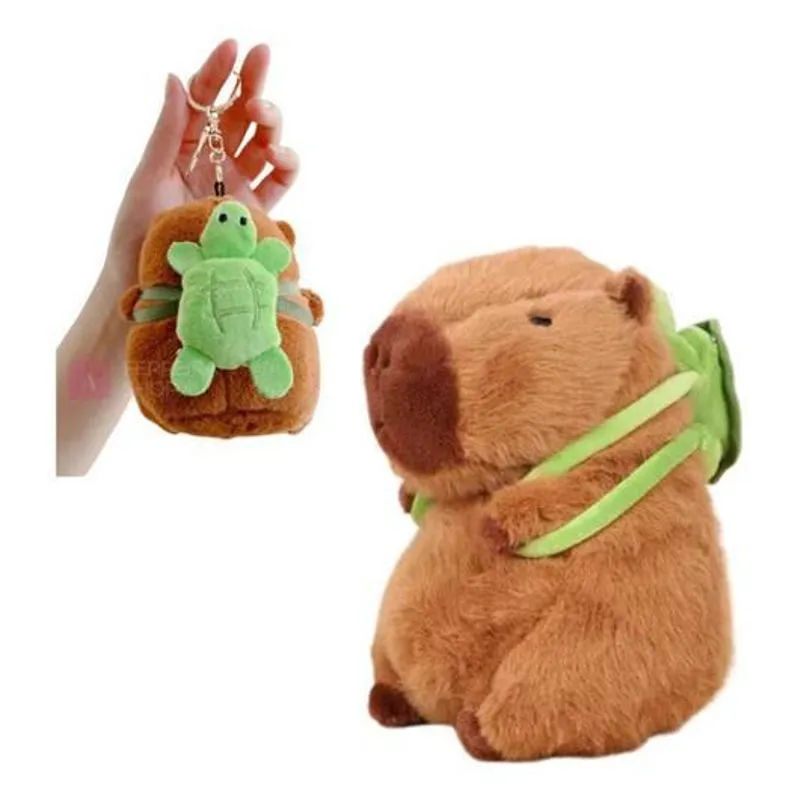 Melhor Chaveiro Capivara Mochila Pelúcia 12cm Fofo Presente