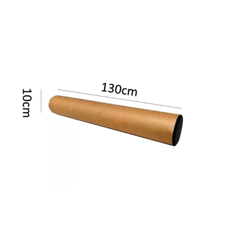 Tubo De Papelão Kraft 4mm Grosso Reforçado 10cmx130cm