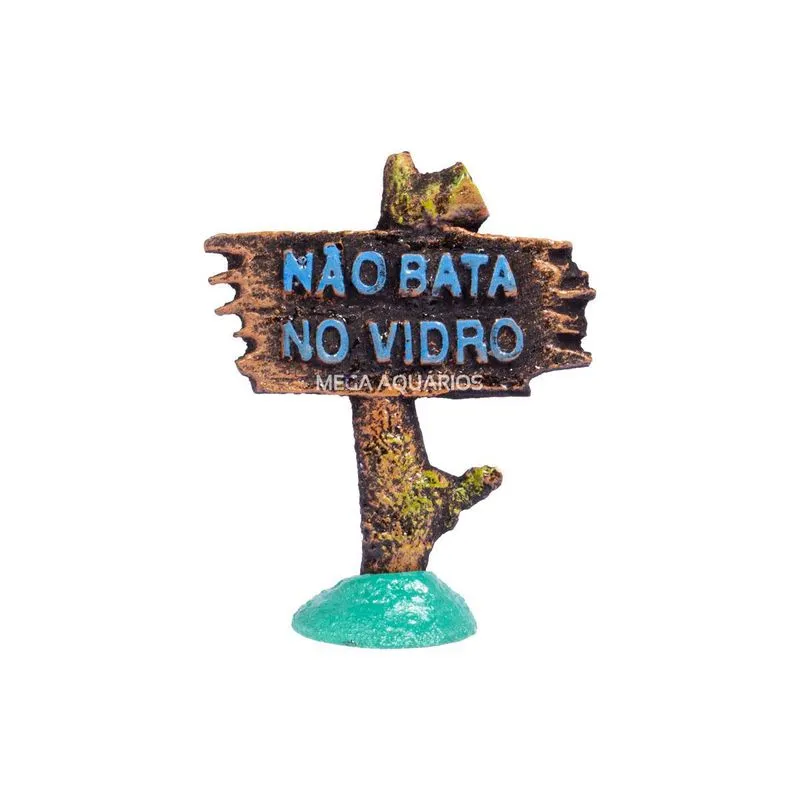 Plaquinha Resina Não Pesque Aquário J19