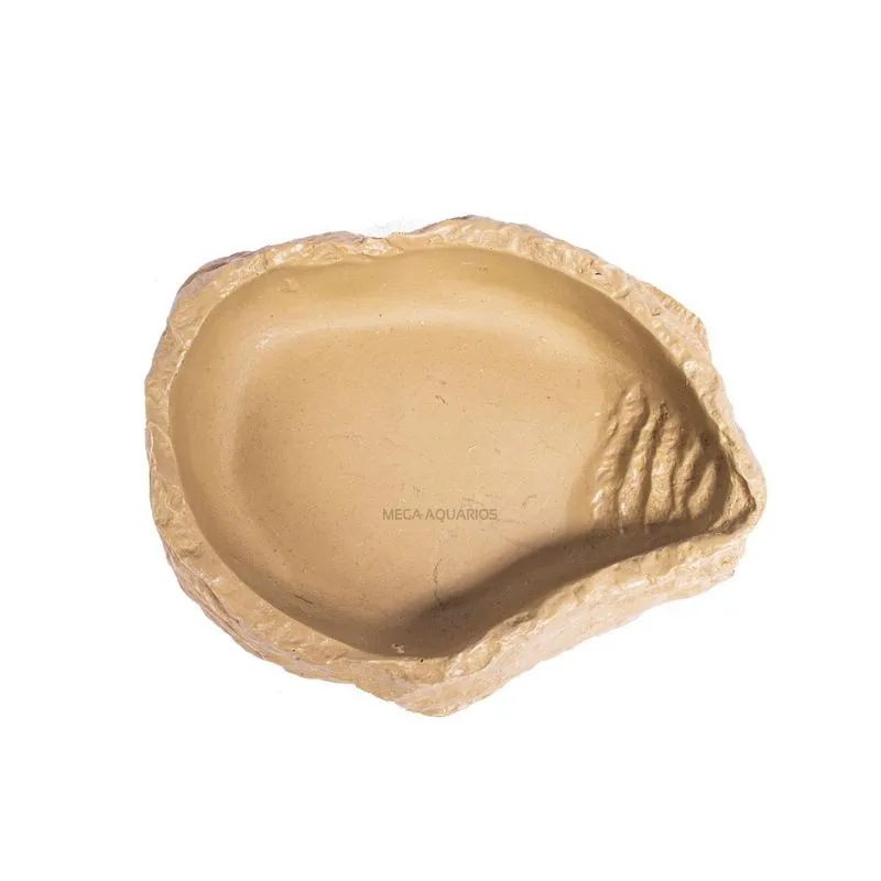 Comedouro Bebedouro Médio Fundo Répteis Resina Tartaruga Z15