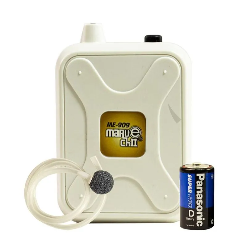 Compressor De Ar Com Pilha 909 1 Saída Isca Viva Aquário