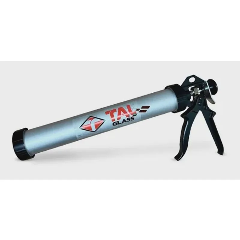Aplicador Silicone Pistola Profissional Tubular 600ml tubo em alumínio aplicadora manual de alta pressão p/ cola pu selante talglass