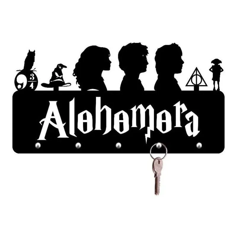 Porta Chaves Alohomora Harry Potter Em Acrílico
