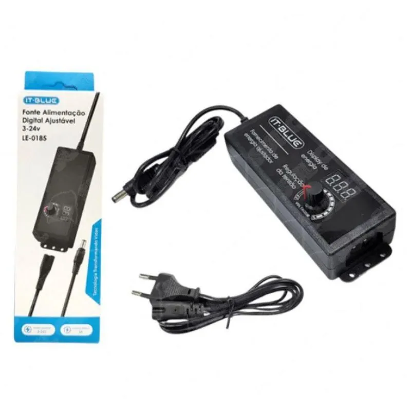 Fonte De Alimentaçao Digital Ajustável 3 A 24v Le-0185