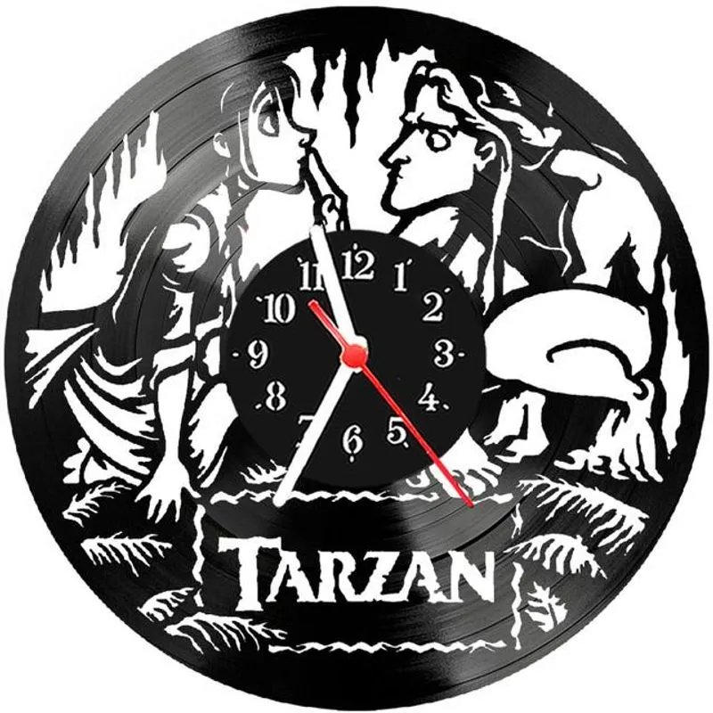 Relógio Parede Vinil Lp Ou Mdf Tarzan Filme