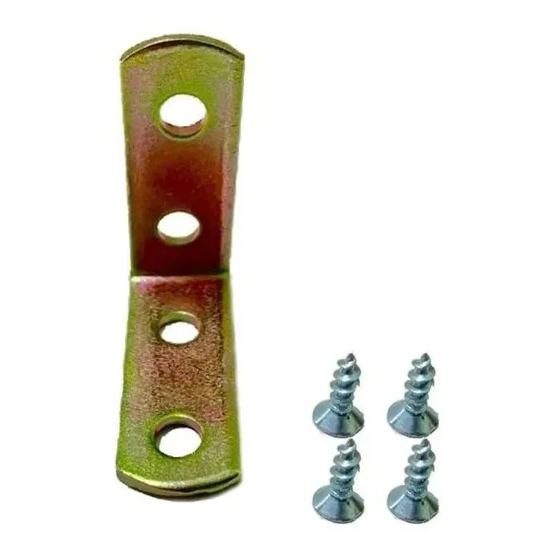 10x Cantoneira Moveis L 2 1/2 Polegada - 6,35 Cm Cor Bicroma