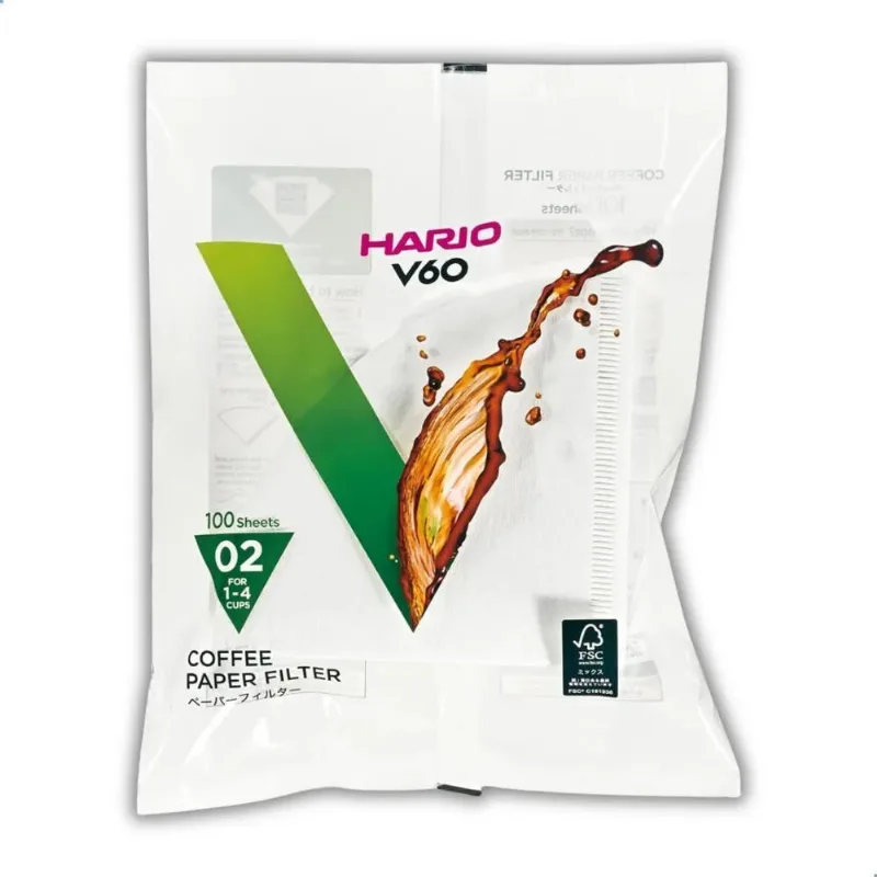 3x Filtro Papel Branco Hario Café V60-02 100un Barista Origi