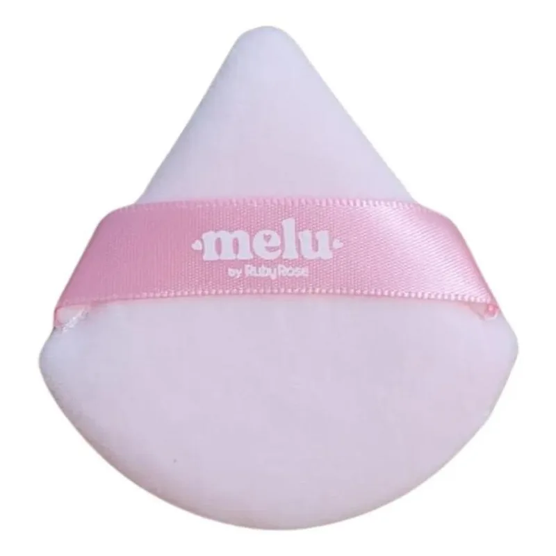 3x Esponja Para Pó Melu Rrs01 Fluffy Puff Cor Rosa