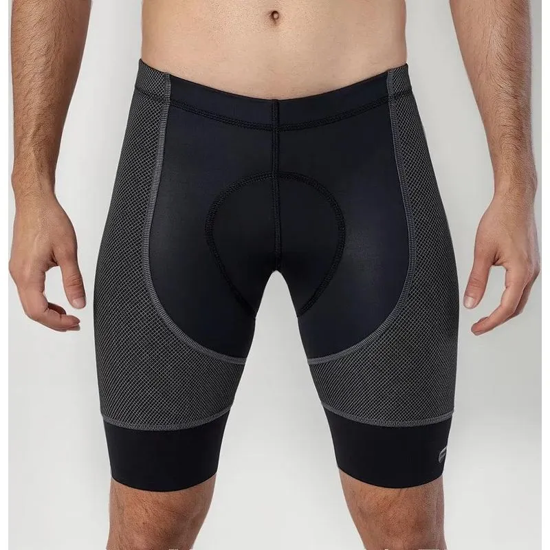 3x Bermuda De Ciclismo Cycle7 Masculina Elite Carbon Gel 140