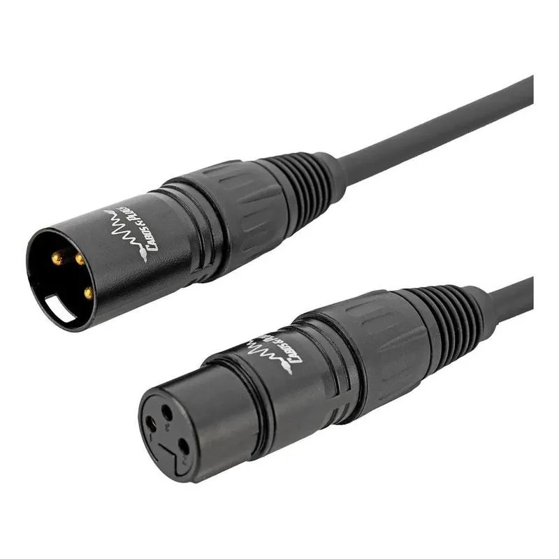 Cabo Xlr Macho Para Fêmea 2m Uso Em Microfone E Áudio Profis