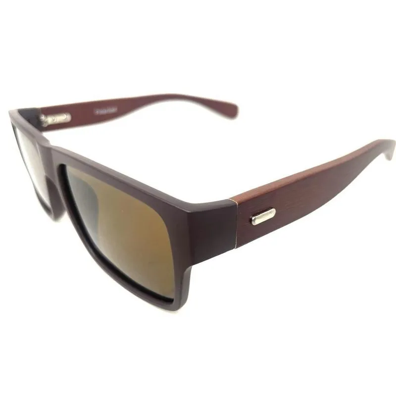 Óculos Sol Waikiki Hd Em Acetato Marrom Fosco Lentes Em
