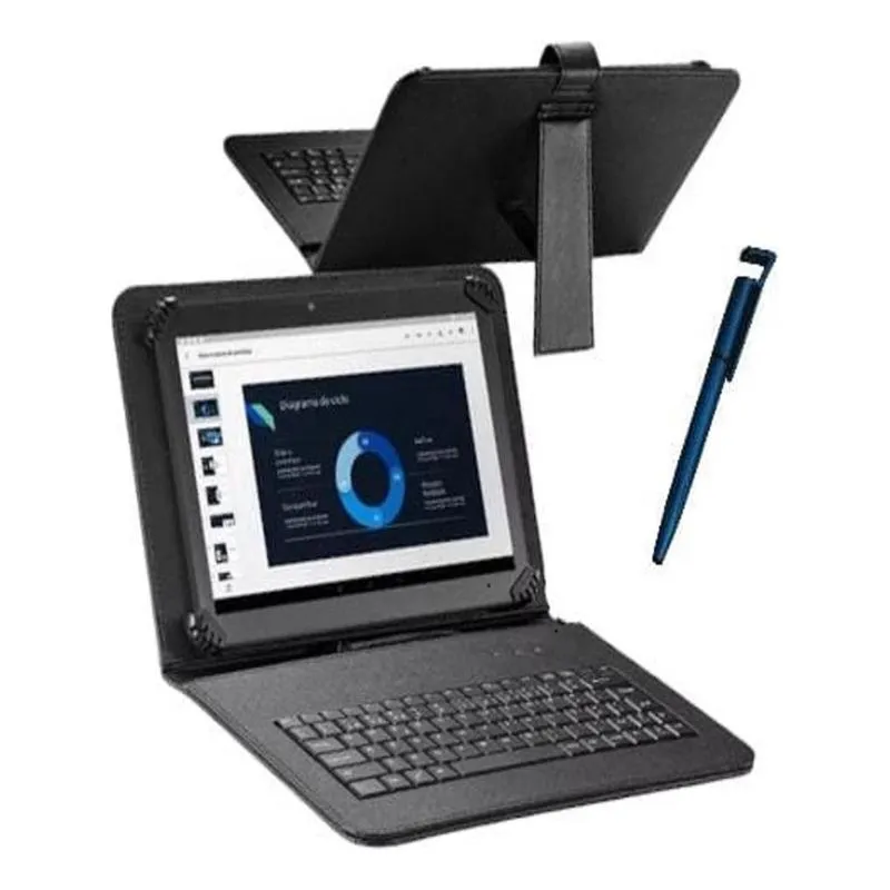 Capa Com Teclado Para Tablet A9 8.7 Polegadas X110 + Caneta