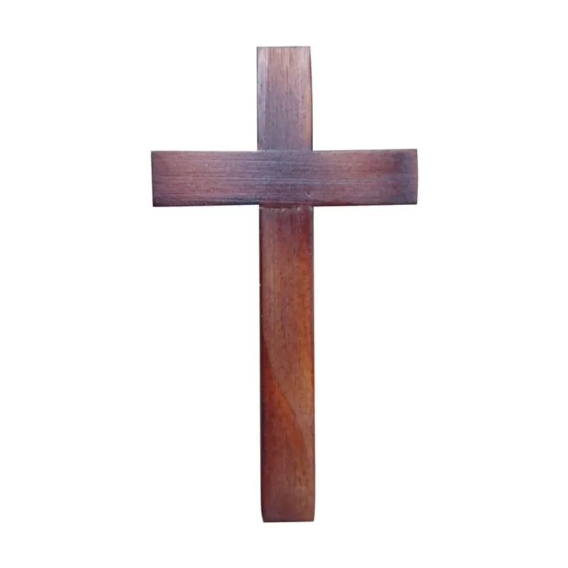 Crucifixo 40cm Grande de Porta Parede Igreja em Madeira