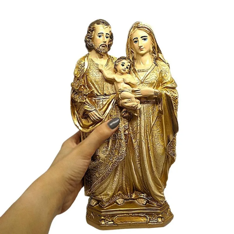 Sagrada Familia Imagens Kit Com 2 Peças 30cm Atacado Revenda