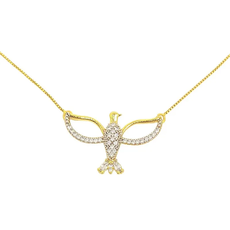 Pingente Espirito Santo Em Banhado A Ouro Presente Namorada