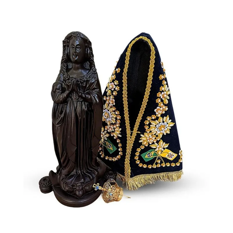 Imagem Nossa Senhora De Aparecida Original Presente Mãe 36cm