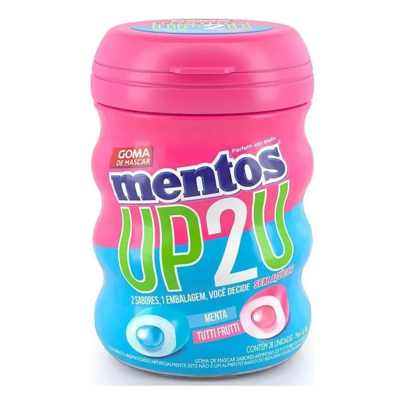 5x Goma De Mascar Pure Fresh Up2u Mentos 56g