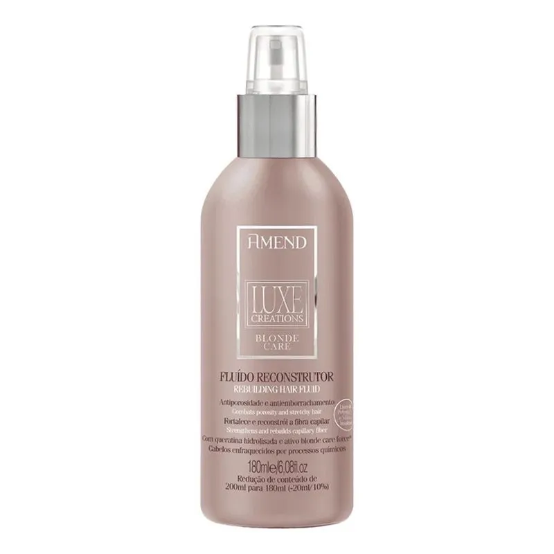 2x Fluido Reconstrutor Amend Luxe Creations Blonde Care 180m