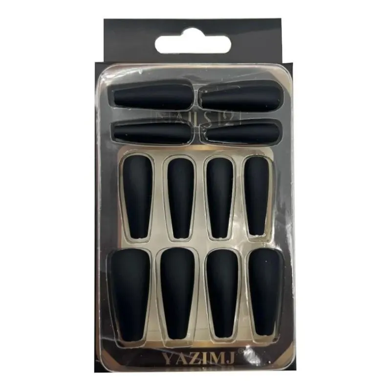 5x 48 Unhas Postiças Bailarina Decorada Autocolante Pintada