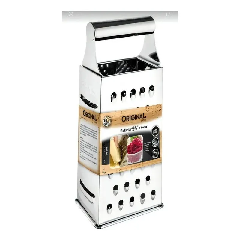 10x Ralador 4 Faces Inox Para Cozinha