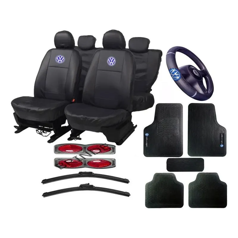 5x Capas Banco Couro Vw Gol 92 93 94 95 96 97 98 99 00 01 02