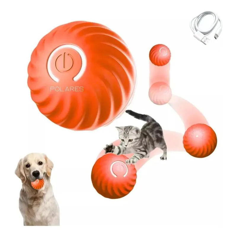 10x Polares Bolinha Interativa Cães Pet Cachorro Usb Recarr