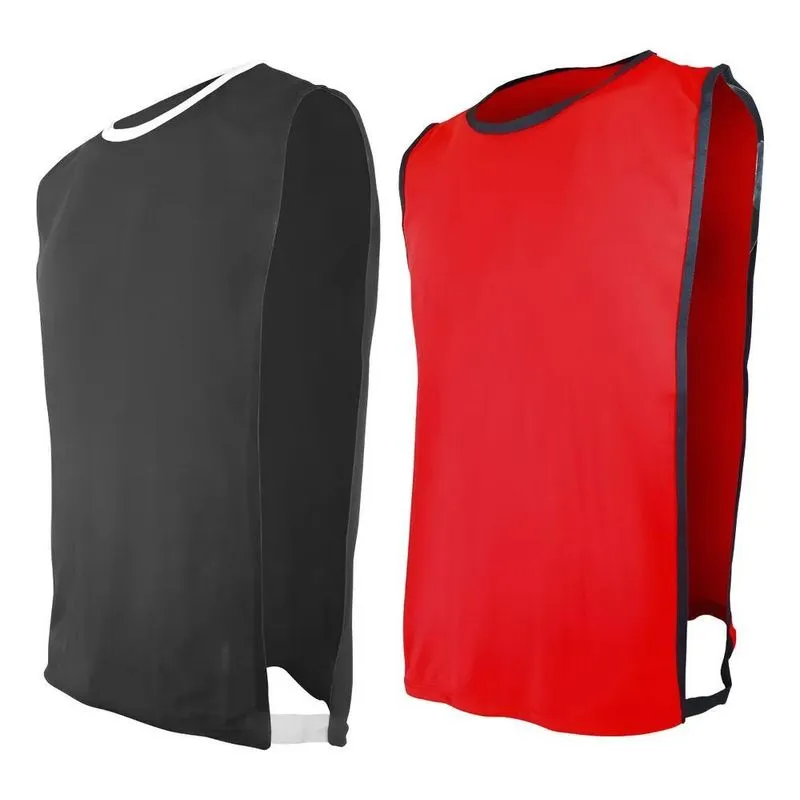 Kit 10 Coletes Esportivos Helanquinha Liso - Verm X Preto